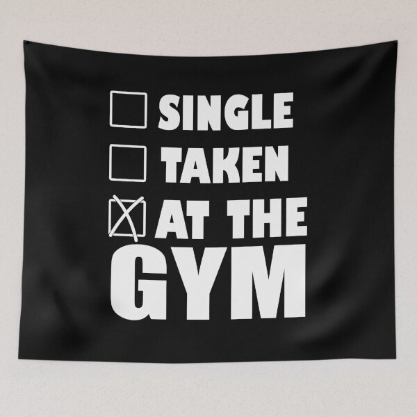 Item preview, Single, taken, at the gym - Funny gym lover Gift designed and sold by Teenation9.