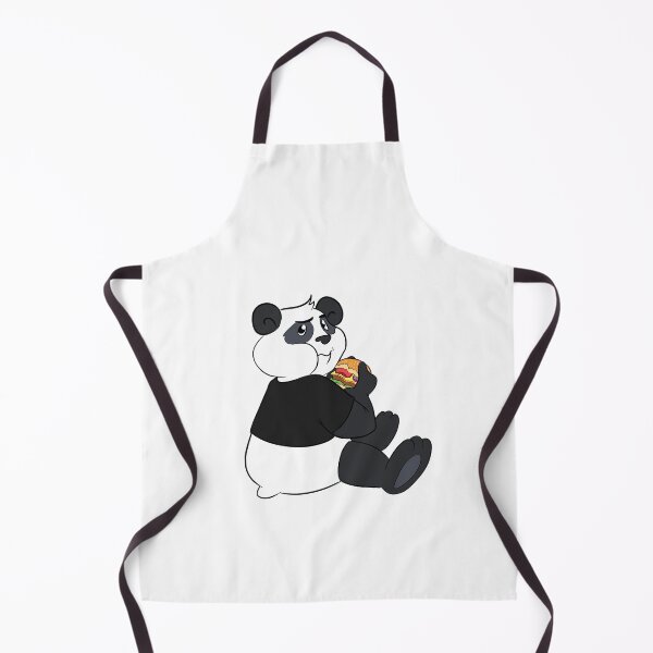 Item preview, Funny Panda eating Hamburger designed and sold by BandOfThePand.