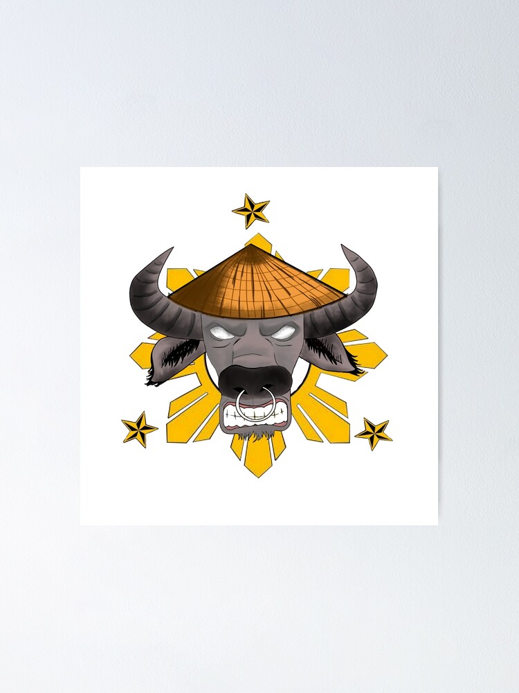 kalabaw-or-carabao-with-three-stars-sun-philippine-national-animal