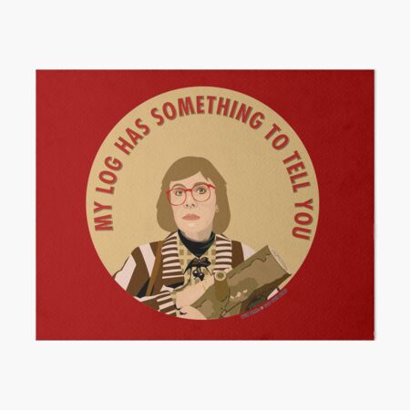 Twin Peaks Log Lady Art Board Print