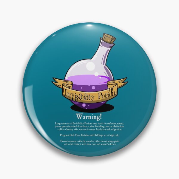 Item preview, Invisibility Potion designed and sold by SideQuest - Scribbled Chaos!.