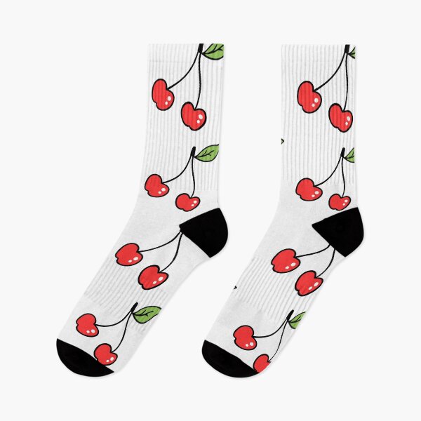 Item preview, Red cherries white background designed and sold by Jenmag.