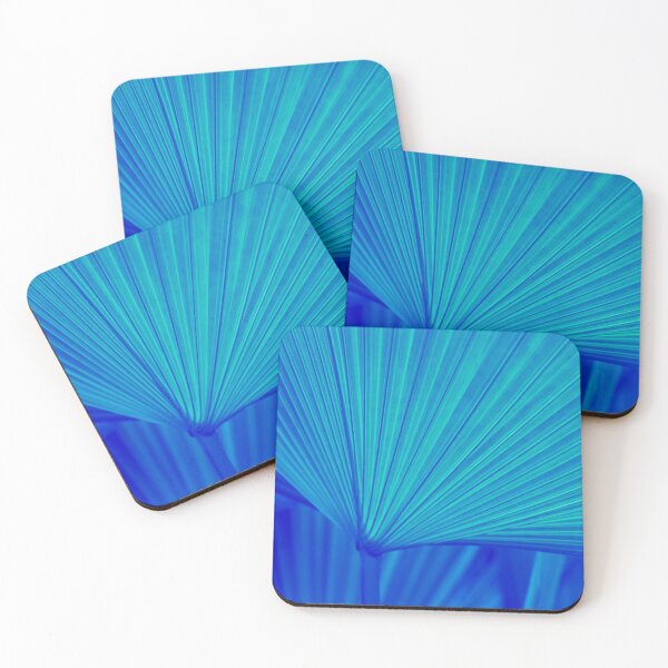 Item preview, Reimagined Tropical Biophilia - Fan Leaved Palm in Classic Blue and Turquoise - Alternative Variant designed and sold by Georgia Mizuleva.