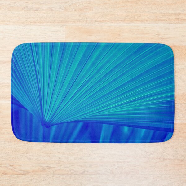 Item preview, Reimagined Tropical Biophilia - Fan Leaved Palm in Classic Blue and Turquoise - Alternative Variant designed and sold by Georgia Mizuleva.
