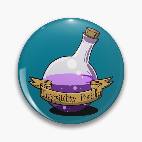 Item preview, Invisibility Potion designed and sold by SideQuest - Scribbled Chaos!.