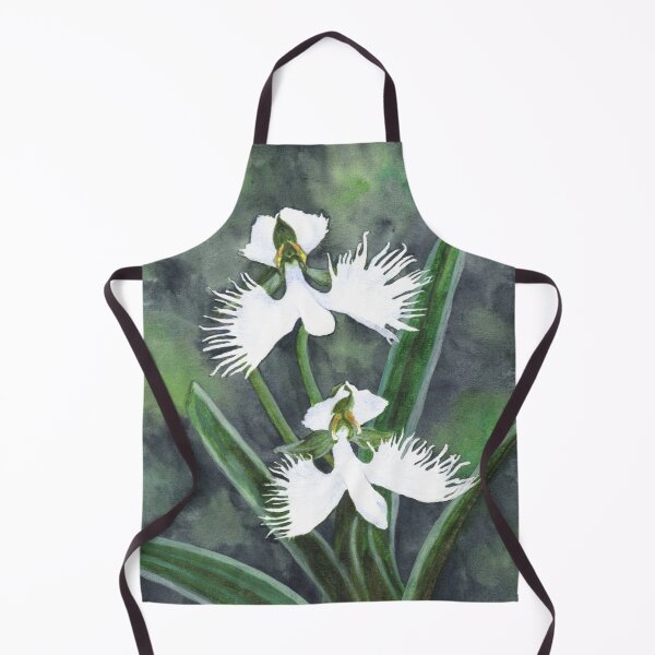 Item preview, White egret orchid flowers (Habenaria Radiata) designed and sold by savousepate.
