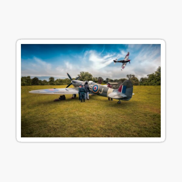 Vista previa del artículo con la obra «El desfile del Spitfire», diseñado y vendido por adrian evans.