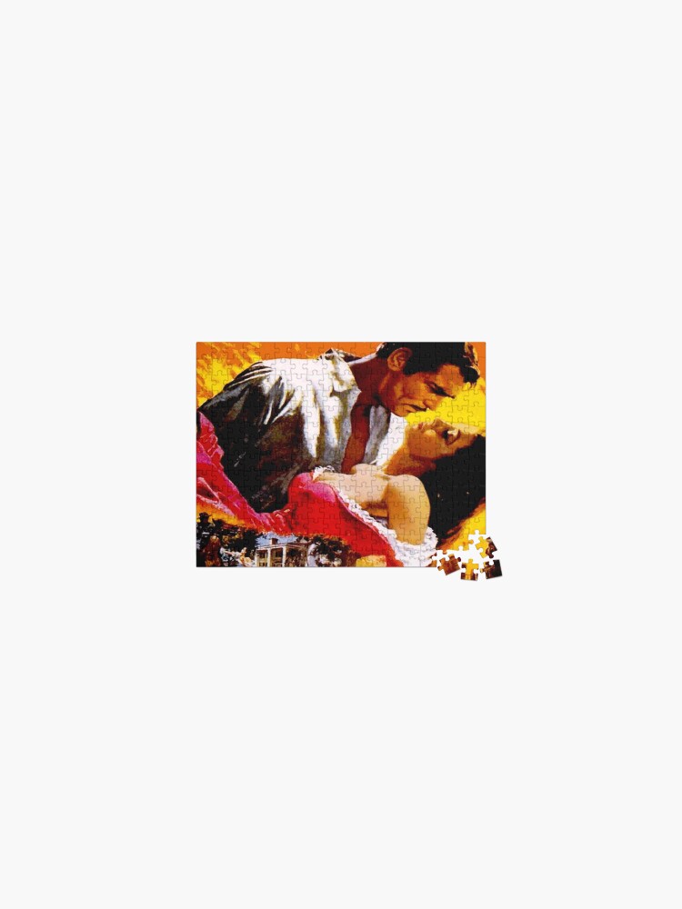 Thumbnail 1 of 2, Jigsaw Puzzle, GONE WITH THE WIND : Vintage Civil War Movie Advertising Print designed and sold by posterbobs.