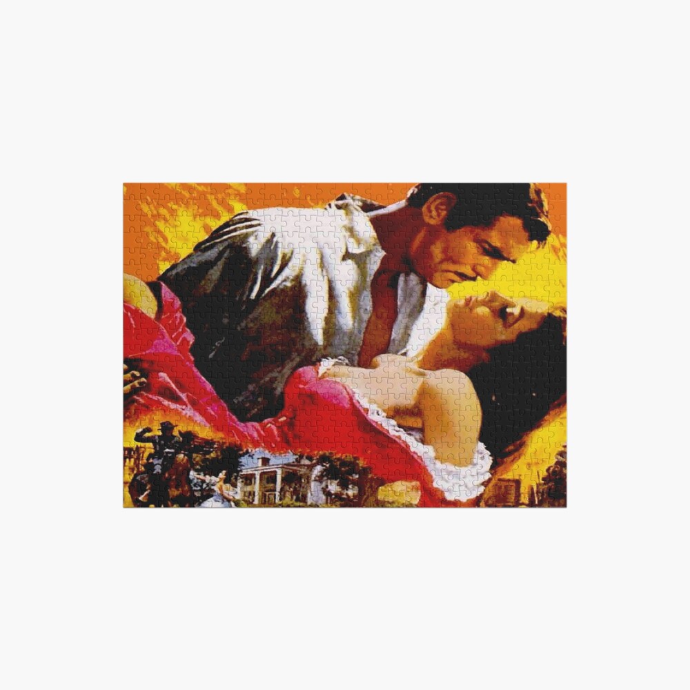 High Quality GONE WITH THE WIND : Vintage Civil War Movie Advertising Print Jigsaw Puzzle by posterbobs JW-6OMJVPD4