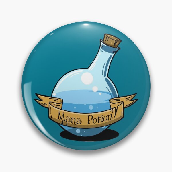 Item preview, Mana Potion designed and sold by SideQuest - Scribbled Chaos!.