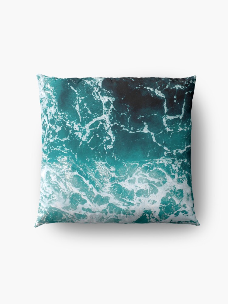 Alternate view of Deep blue aqua Floor Pillow