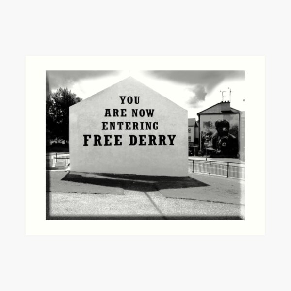 free derry wall Art Print