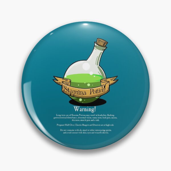 Item preview, Stamina Potion designed and sold by SideQuest - Scribbled Chaos!.