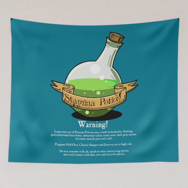 Item preview, Stamina Potion designed and sold by SideQuest - Scribbled Chaos!.