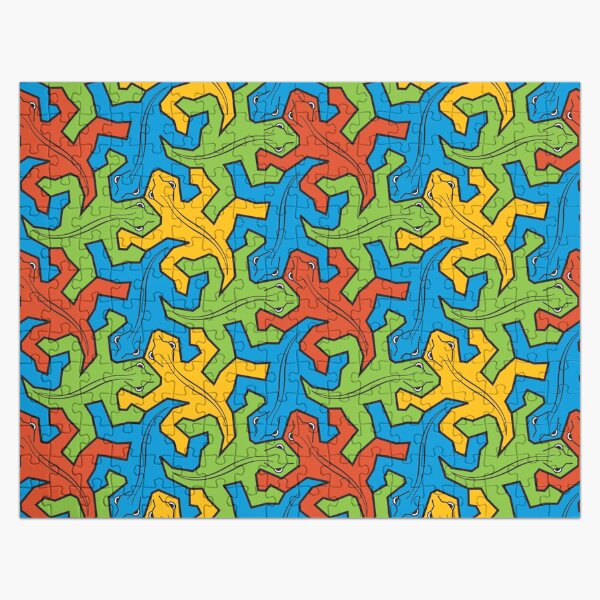 Item preview, The many lizard Escher Pattern designed and sold by adamnicolson.