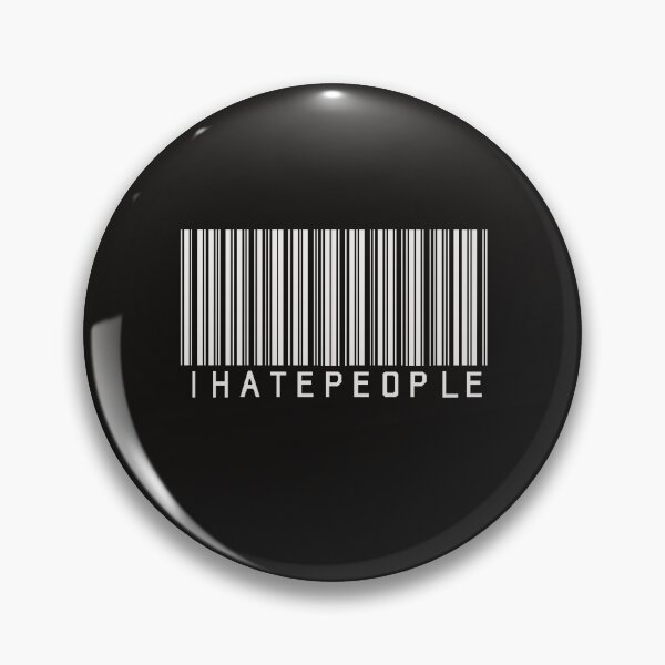 Item preview, I Hate People (Barcode) designed and sold by doctorvelvet.