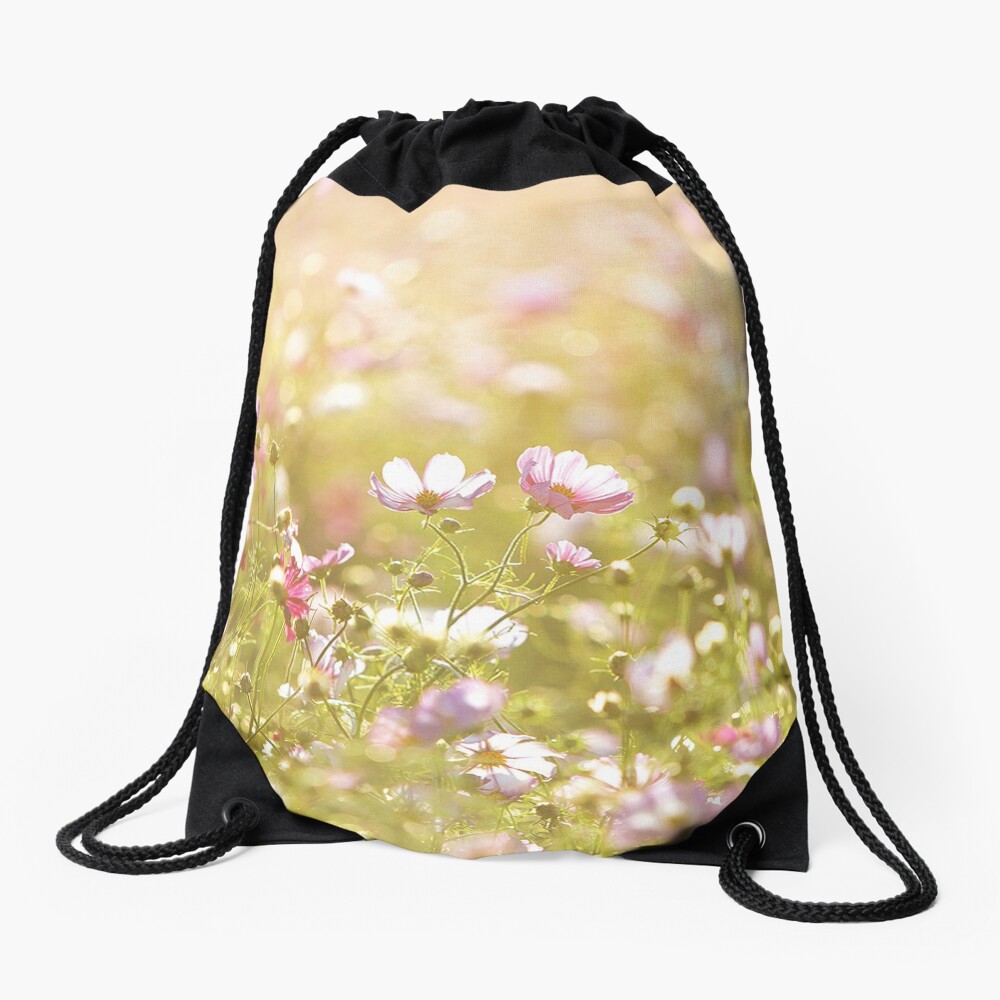 Fresh spring flowers Drawstring Bag
