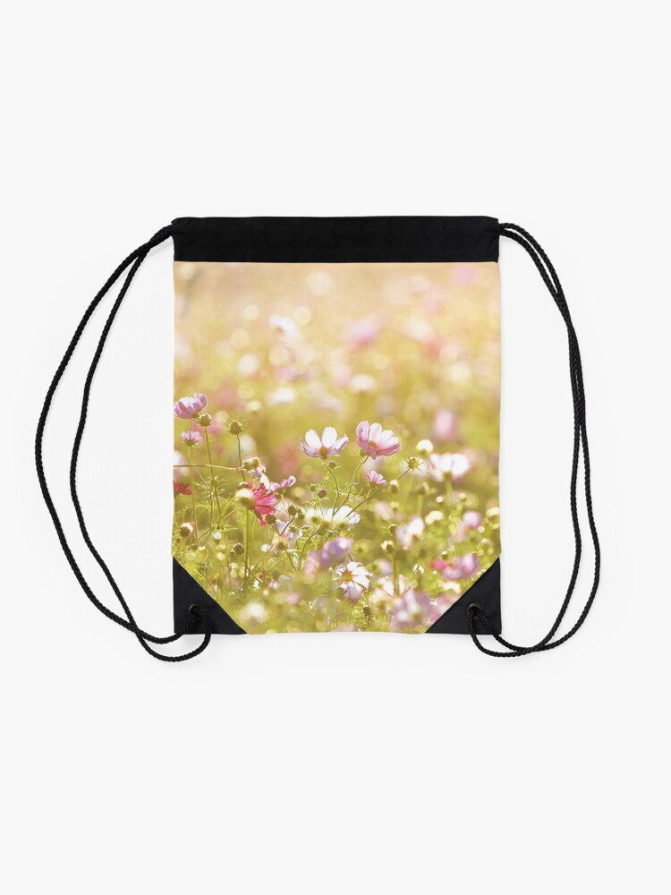 Alternate view of Fresh spring flowers Drawstring Bag