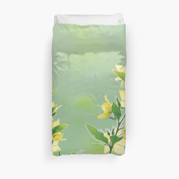 Fresh green botanicals Duvet Cover
