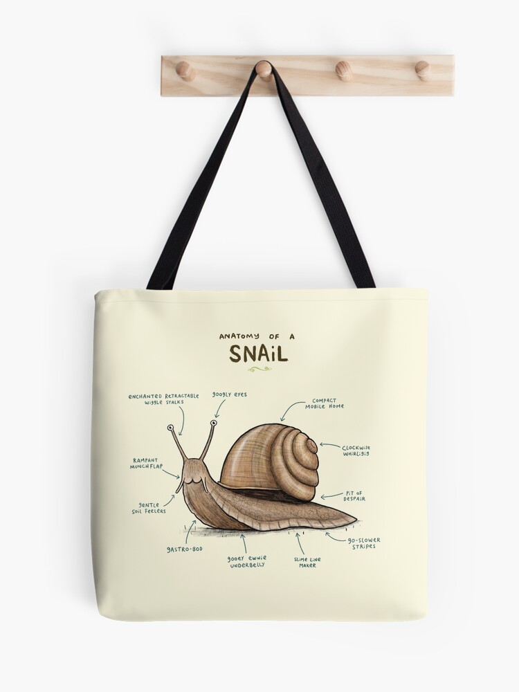 Anatomy of a Snail Tote Bag for Sale by Sophie Corrigan