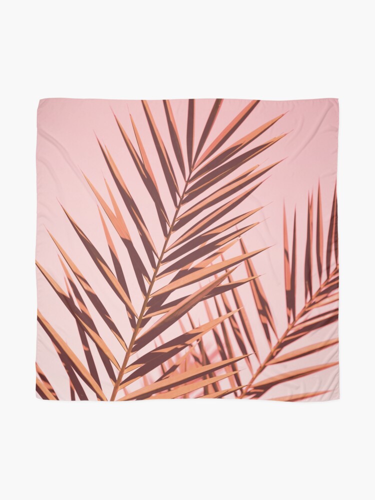 Alternate view of Graphic pink botanicals Scarf