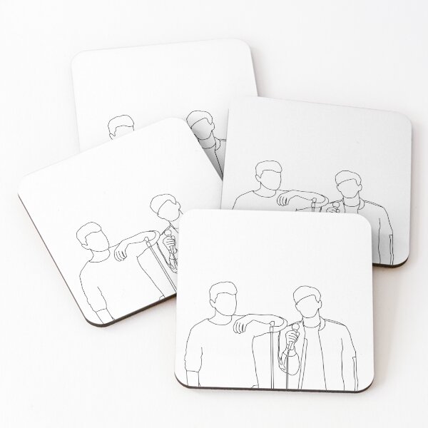 Item preview, Dan and Phil - Dan Howell, Phil Lester - Line art designed and sold by Unofficial-YT.