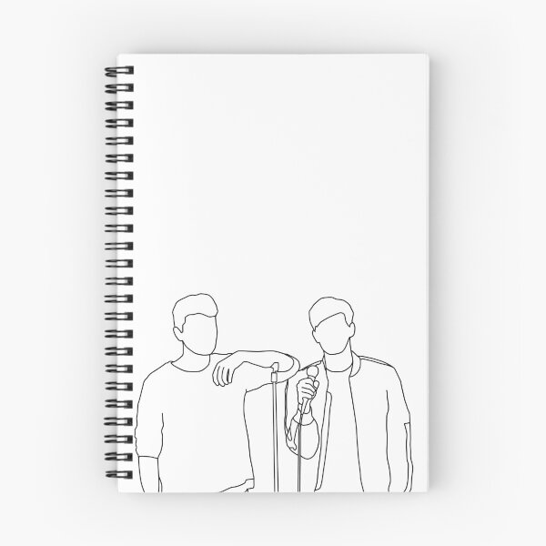 Item preview, Dan and Phil - Dan Howell, Phil Lester - Line art designed and sold by Unofficial-YT.