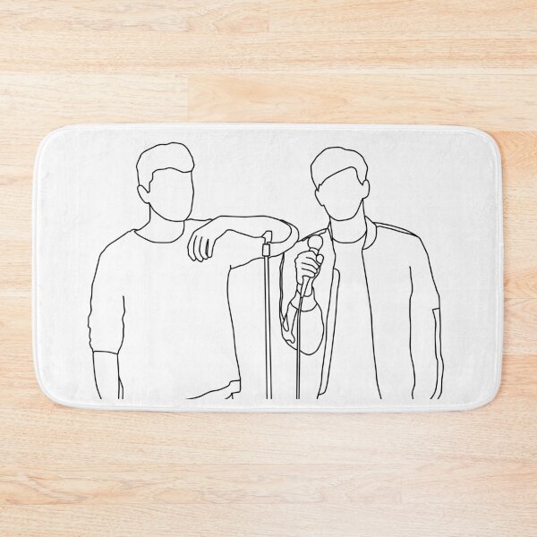Item preview, Dan and Phil - Dan Howell, Phil Lester - Line art designed and sold by Unofficial-YT.