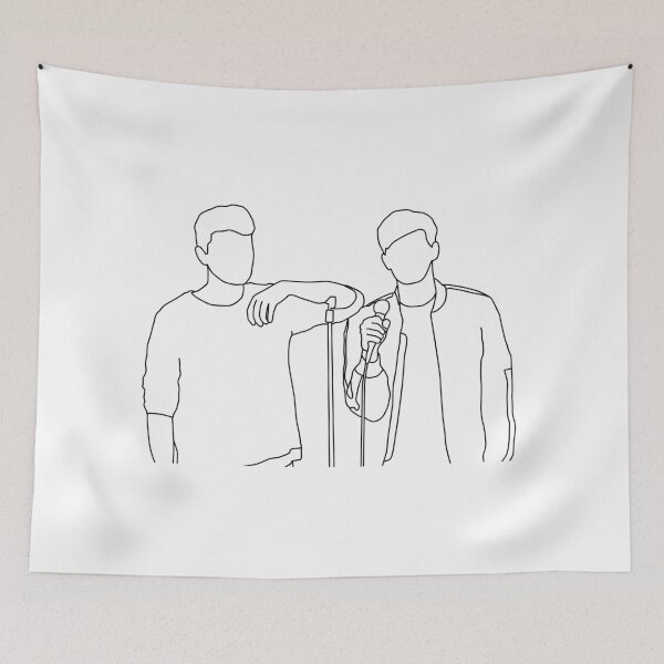Item preview, Dan and Phil - Dan Howell, Phil Lester - Line art designed and sold by Unofficial-YT.