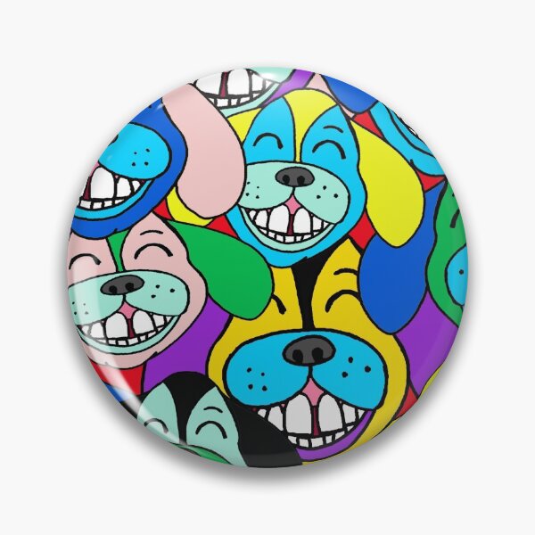 Item preview, Smiling dogs Mirjam Griffioen Mask designed and sold by Mirjam Griffioen.