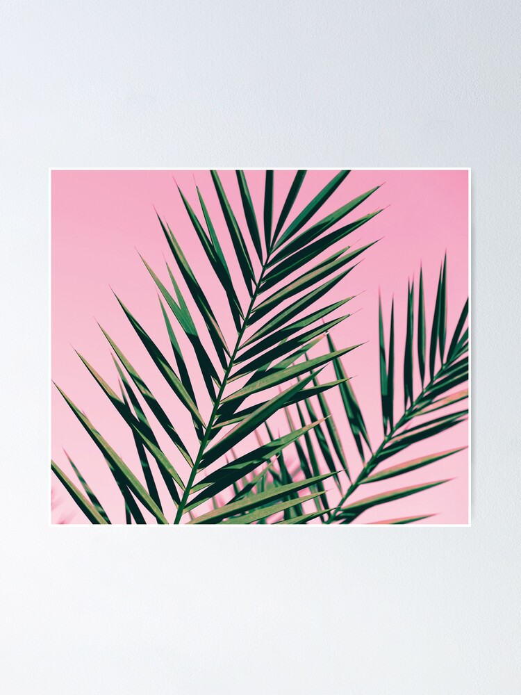 Alternate view of Graphic green botanicals Poster
