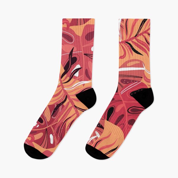 Item preview, monstera red designed and sold by RayLagerfeld.