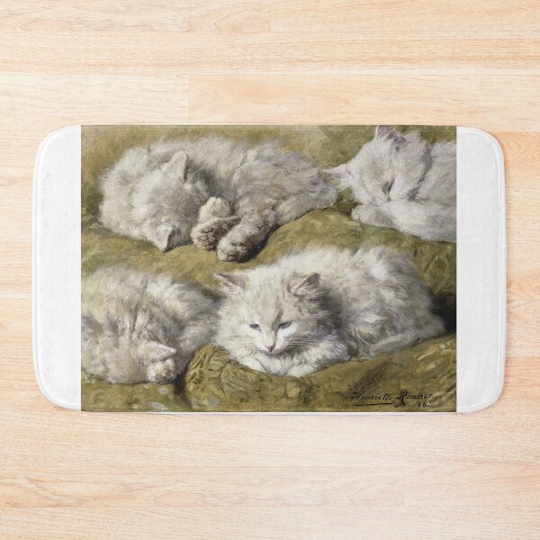 Item preview, Henriette Ronner-Knip - Studies Of A Long-Haired White Cat designed and sold by artcenter.