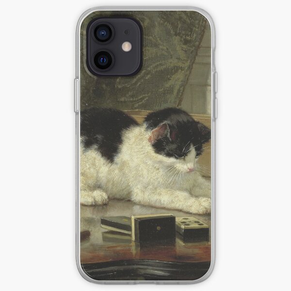 Henriette Ronner - Le chat en jeu Coque souple iPhone