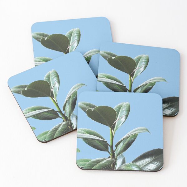 Item preview, Graphic green botanicals, blue background designed and sold by ColorsHappiness.