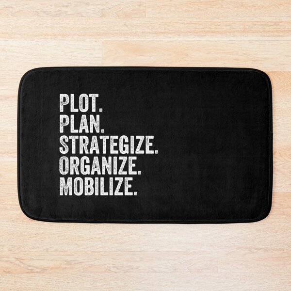 Item preview, Plot Plan Strategize Organize Mobilize - Killer Mike Quote designed and sold by CrystalCrush.