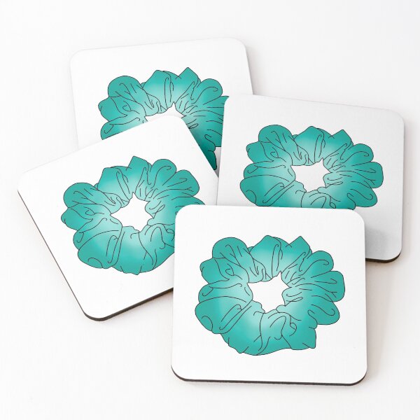 Item preview, Turquoise ombré scrunchie designed and sold by Jasisart.