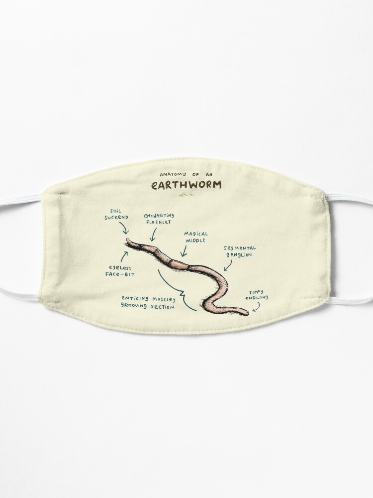 "Anatomy Of An Earthworm" Mask By SophieCorrigan | Redbubble