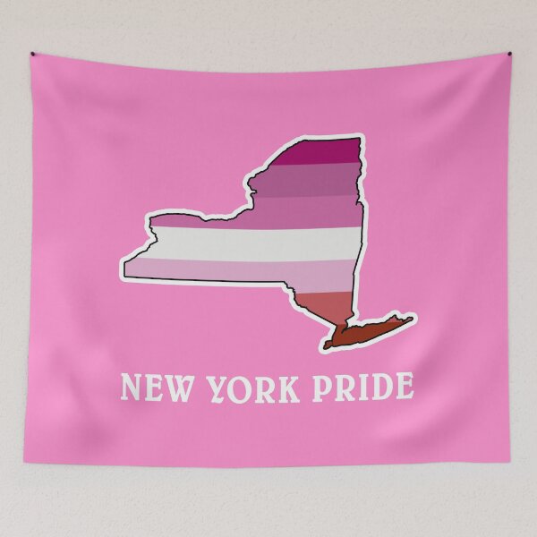 Item preview, New York Pride - Lesbian Flag Pink designed and sold by wenarts.