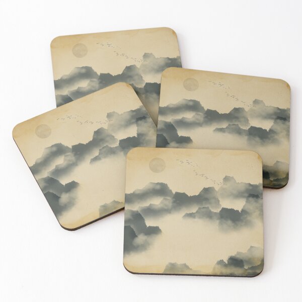 Item preview, Chinese Watercolor Landscape Vintage designed and sold by retrobox.