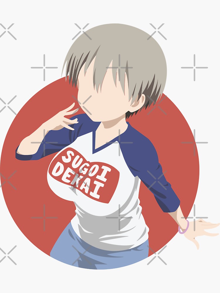 "Uzaki-Chan Sugoi Dekai Flat And Modern Design" Sticker For Sale By ...