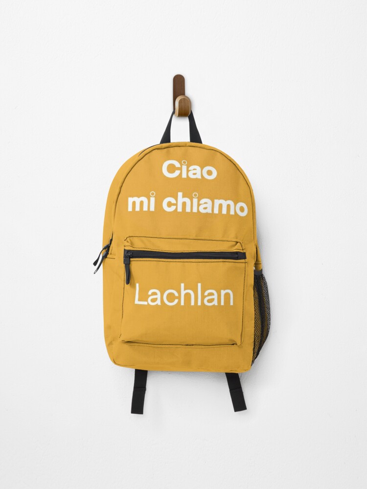 Ciao mi chiamo Lachlan | Backpack