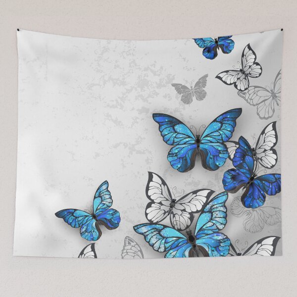 Item preview, Blue and White Butterflies designed and sold by Blackmoon9.