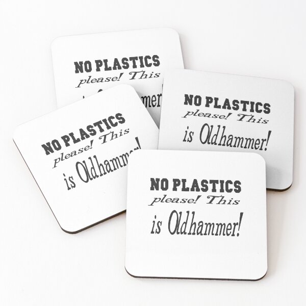 Item preview, No Plastics Please! This is Oldhammer! designed and sold by JJgamers.