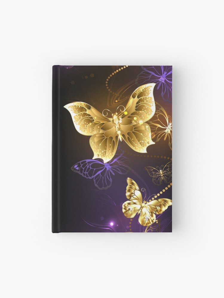 Background with Gold Butterflies