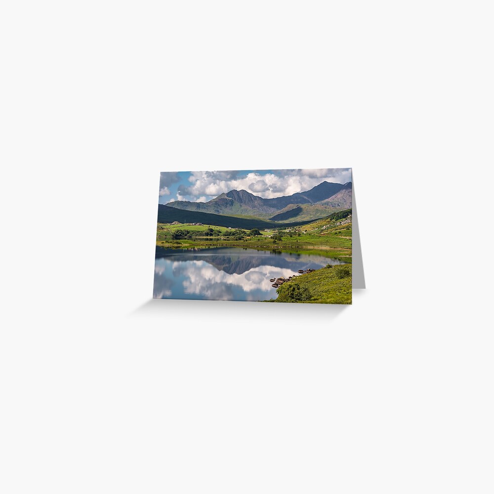 Snowdon Horseshoe Wales Greeting Card