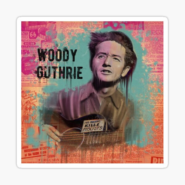 Artikel-Vorschau von Woody Guthrie, designt und verkauft von Chrisjeffries24.
