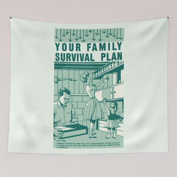 Item preview, FAMILY SURVIVAL PLAN designed and sold by ThrowbackAds.