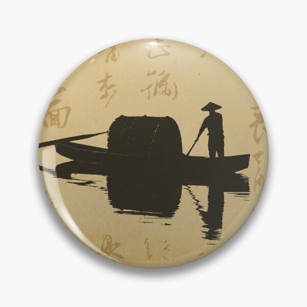 Item preview, Chinese Watercolor Landscape Vintage designed and sold by retrobox.