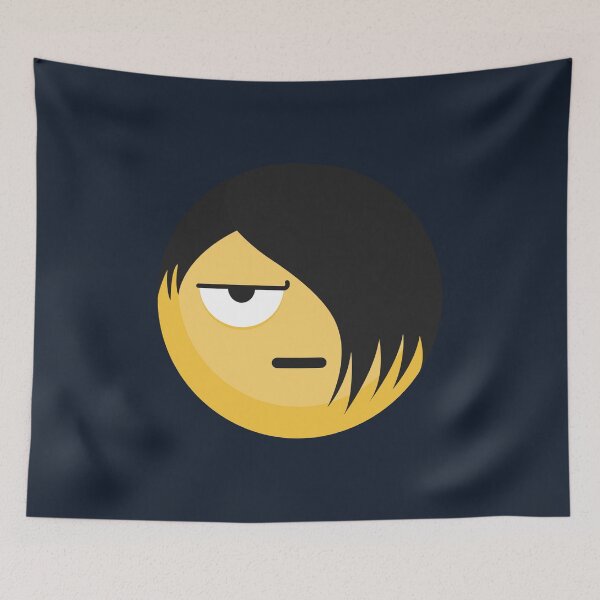 Item preview, Edgy Emo Face Emoji designed and sold by Quantum-Duck.